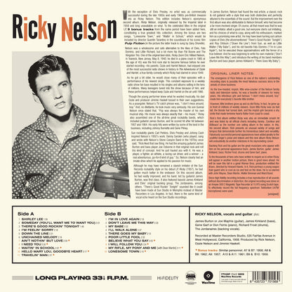 Ricky Nelson Ricky Nelson's Collection Second Album + 9 Bonus Tracks  180G Limited Edi.LP Vinile