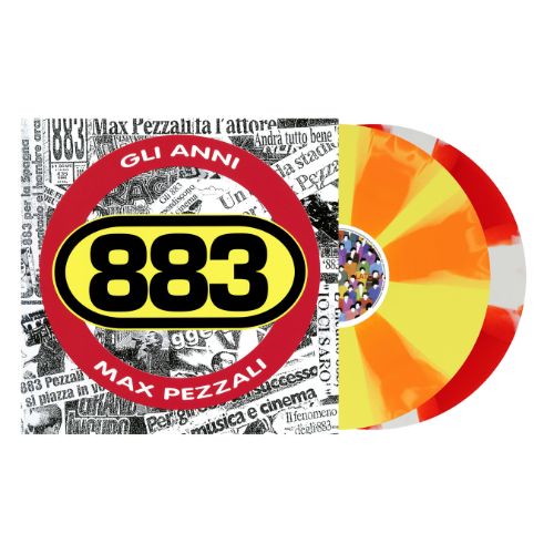883 Max Pezzali Gli Anni Doppio Vinile Propellerhead Giallo e Arancione + Rosso e Bianco Limitato Numerato LP Pre Order Dall'11 Luglio