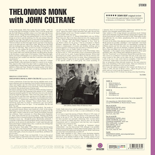 Thelonious Monk Thelonious Monk With John Coltrane LP Vinile Edizione Limitata Colorato Purple