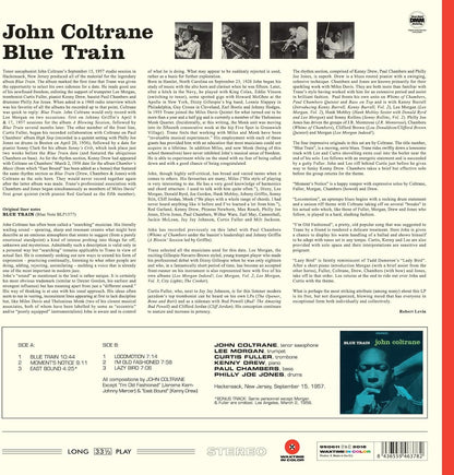 John Coltrane Blue Train  LP Vinile Edizione Limitata Colorato Red