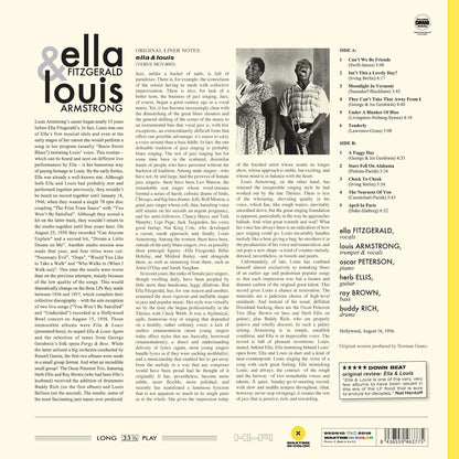 Ella Fitzgerald  Ella / Louis Armstrong Ella & Louis  LP Vinile edizione Limitata Colorato Yellow