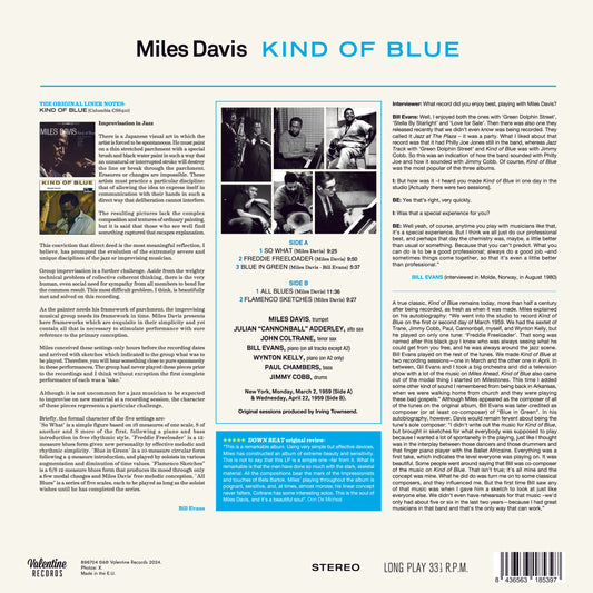 MILES DAVIS - KIND OF BLUE - VINILE VERGINE - 180GR. - EDIZIONE LIMITATA