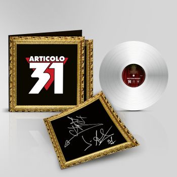 Articolo 31 Vinile Bianco Autografato Con Cover Alternativa Cornice