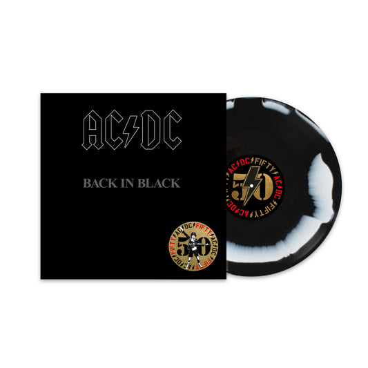 Ac/Dc Back In Black 50Th Anniversario Vinile Bianco E Nero Marmorizzato Limitato Rimasterizzato Esclusiva Indie