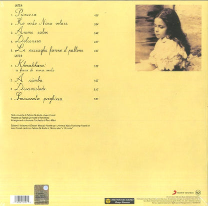 Fabrizio De André – Anime salve | LP vinile nero 180 g | In offerta