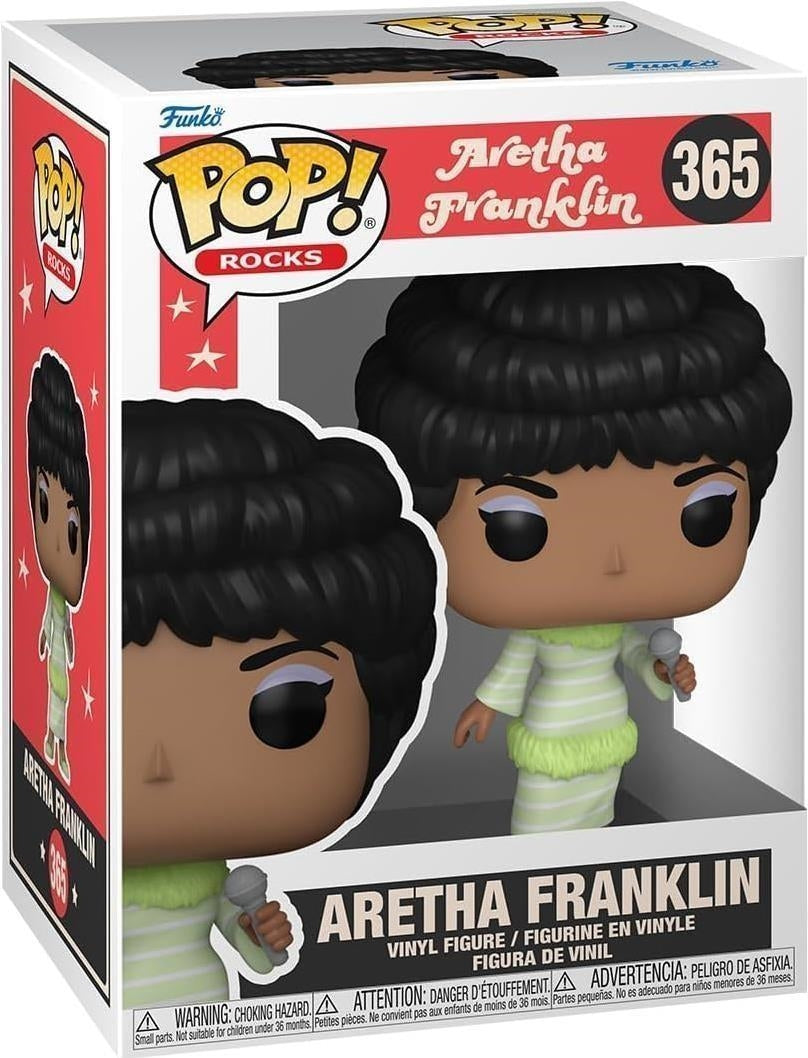 Funko Pop Aretha Franklin Green Dress Rocks Vinyl Figure