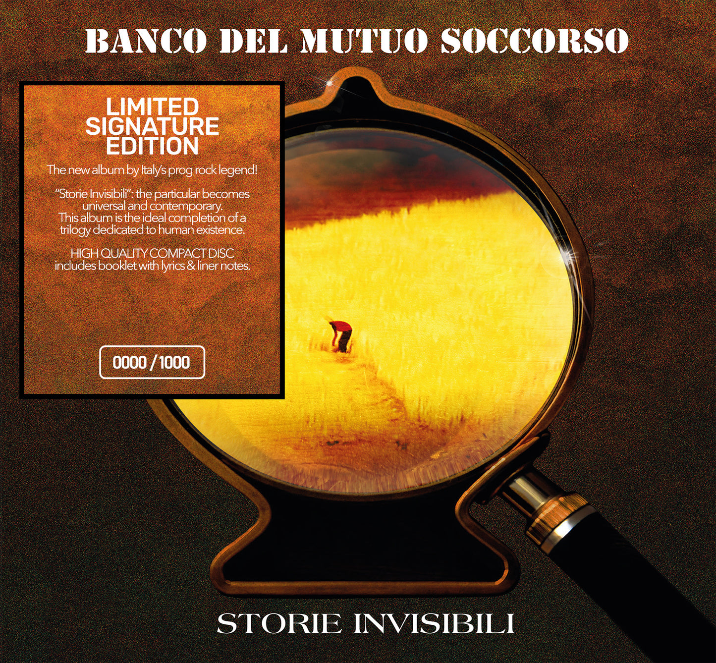 Banco Del Mutuo Soccorso Storie Invisibili (Italian Version) Cd Digipack Numerato Autografato Limitato