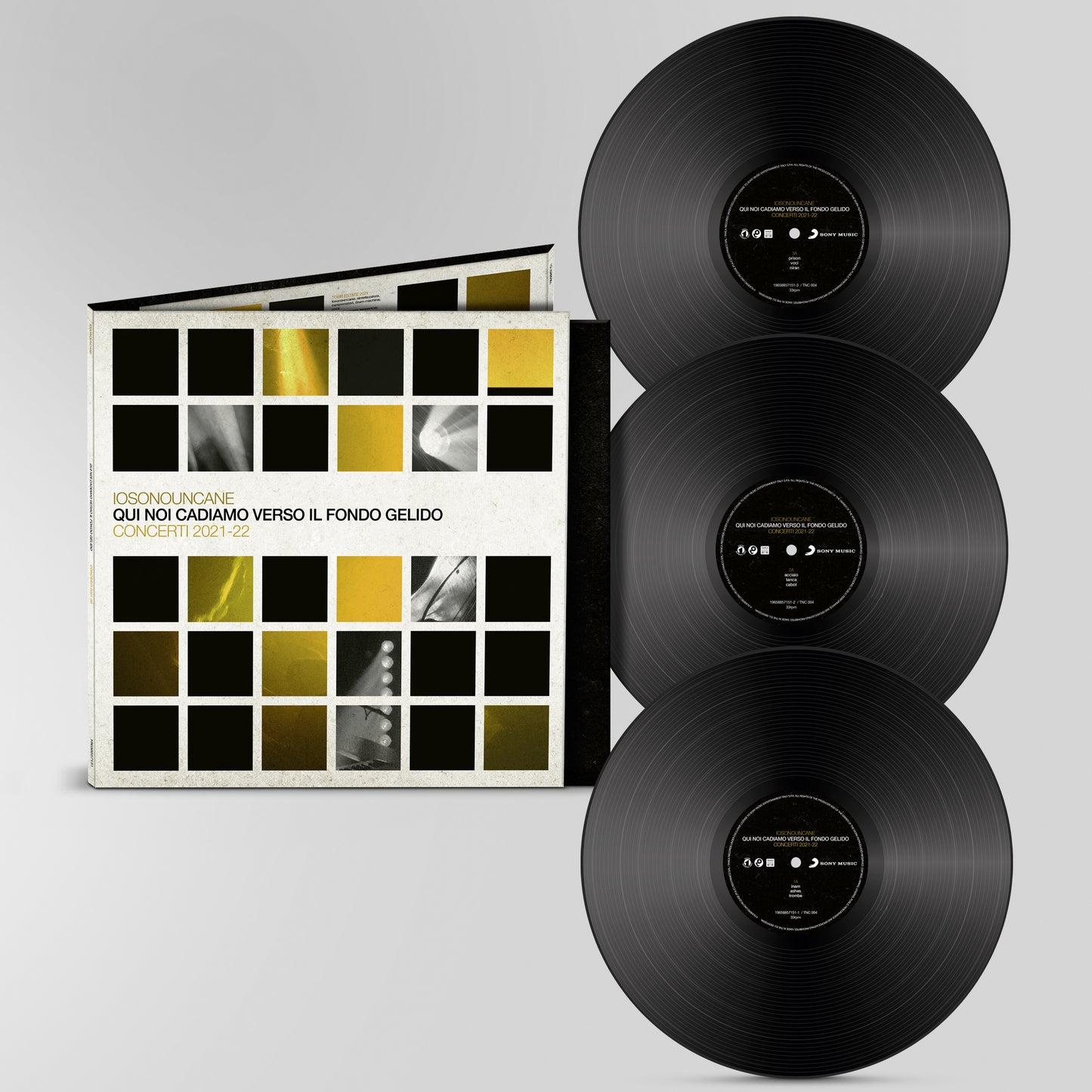 Iosonouncane Qui Noi Cadiamo Verso Il Fondo Gelido Concerti 2021/22 Triplo Vinile LP