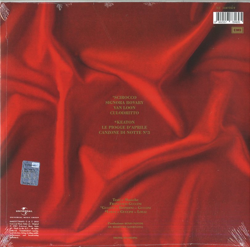 Francesco Guccini Signora Bovary LP Vinile Nero