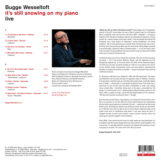 Bugge Wesseltoft It's Still Snowing On My Piano Vinile Nero LP