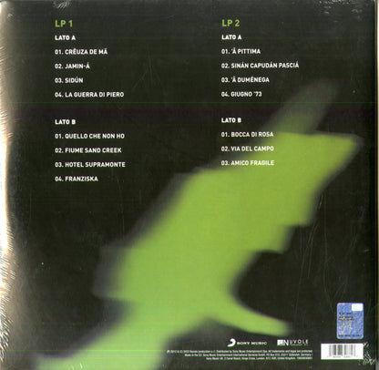 Fabrizio De André – Crêuza de mä: Il concerto 1984 – 2LP verde 180 g – Offerta