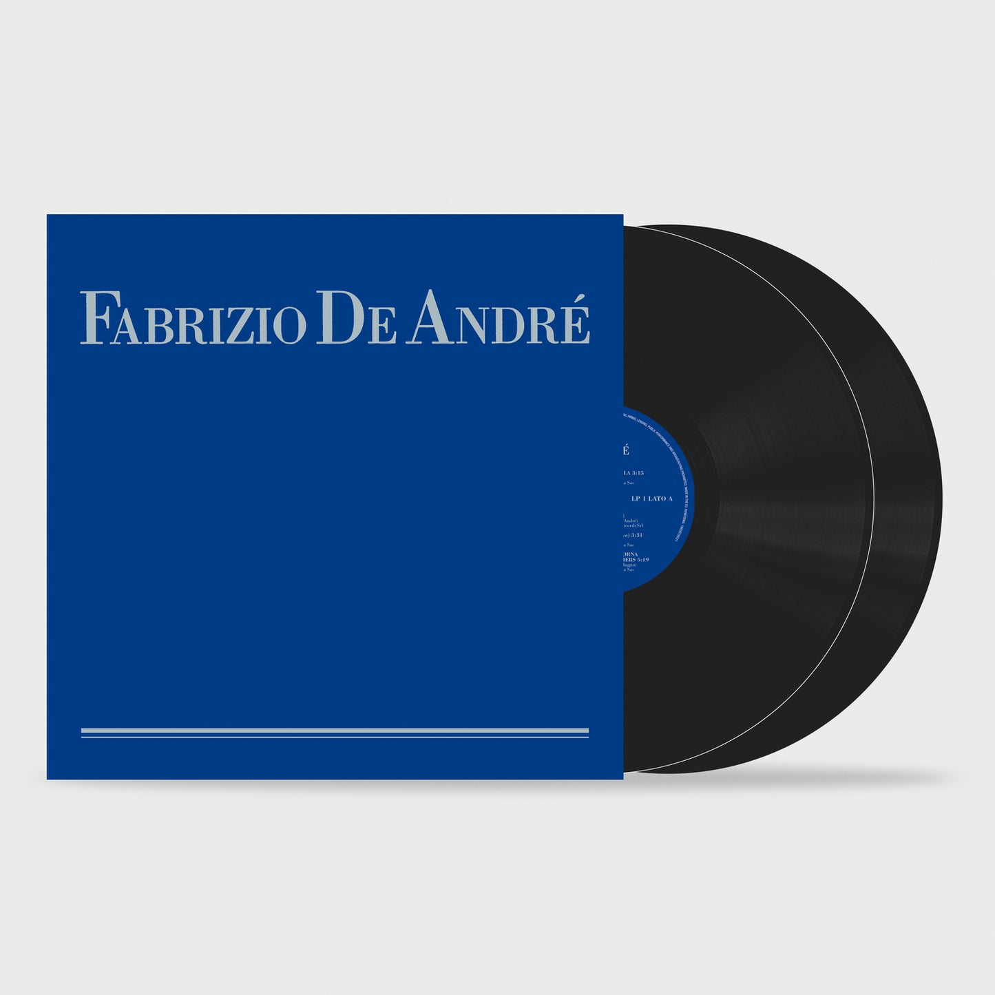 Fabrizio De Andre' Antologia Blu LP Doppio Vinile Nero 180Gr. Limitato