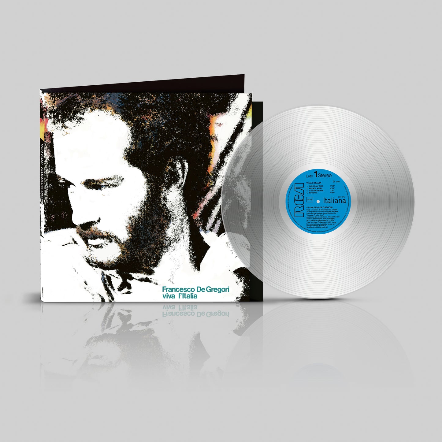 Francesco De Gregori Viva l'Italia  Vinile Colorato Trasparente 180 Gr. 24 Bit/192KHz 500 Copie Numerate Esclusiva Indie