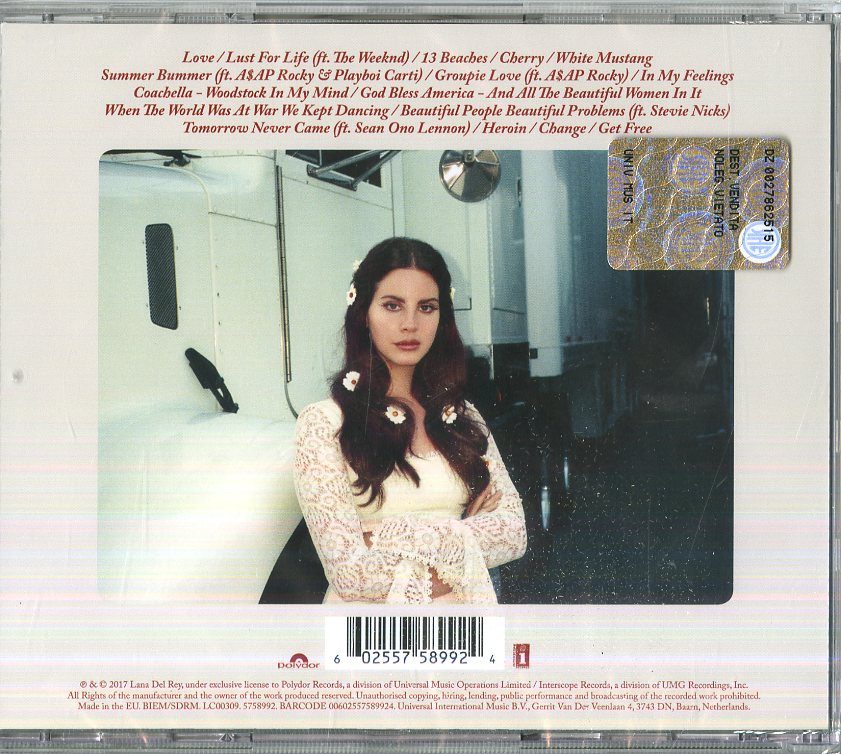 Lana Del Rey Lust for Life Cd