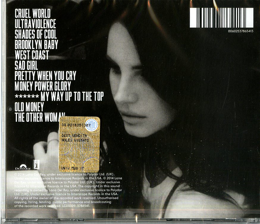 Lana Del rey Ultraviolence Cd