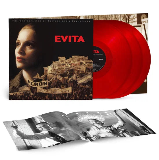 Madonna – Evita: colonna sonora completa | 3LP rosso traslucido limitato, pre-order 13 novembre