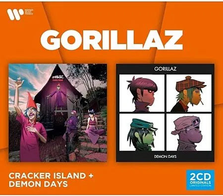 Gorillaz Cracker Island + Demon Days Box Doppio CD Limitato