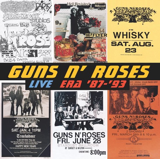 Guns N' Roses Live Era '87-'93 Box Set Limitato Quattro Vinile Colore Nero Lp