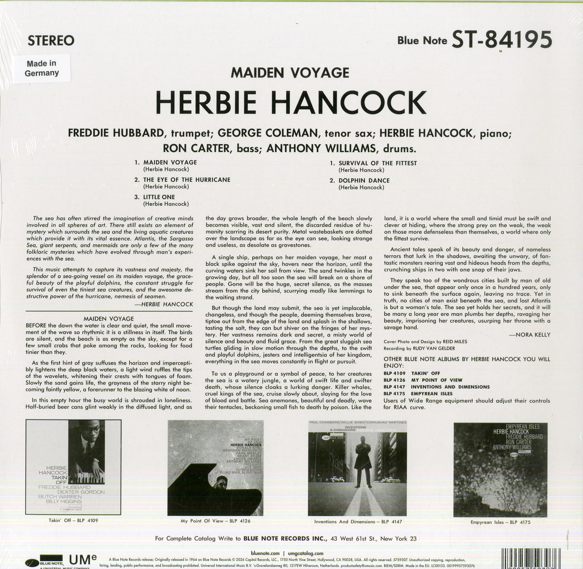 Herbie Hancock – Maiden Voyage | LP Vinile Nero
