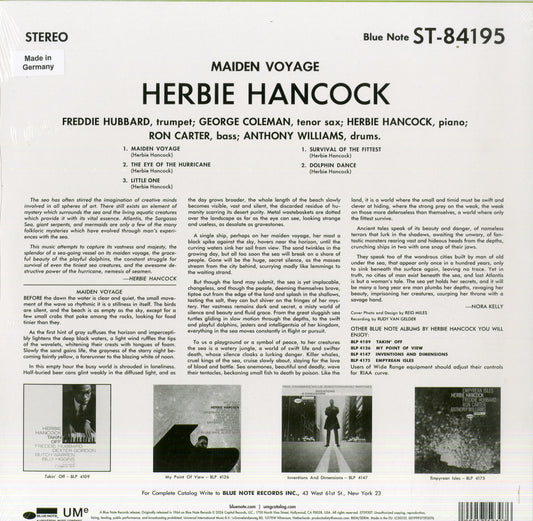 Herbie Hancock – Maiden Voyage | LP Vinile Nero