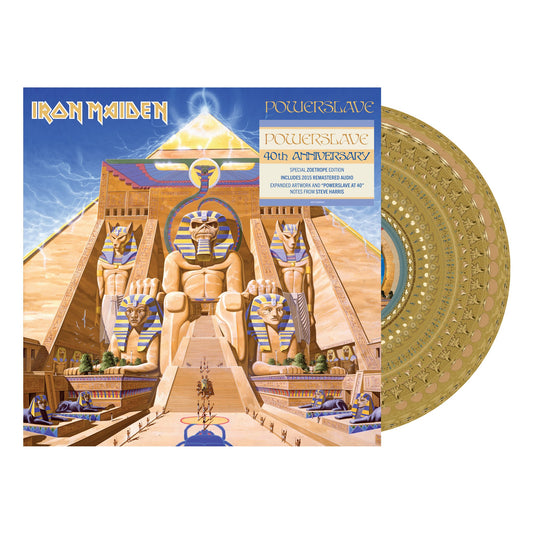 Iron Maiden Powerslave 40Th Anniversario Limitato Rimasterizzato Vinile Zoetrope