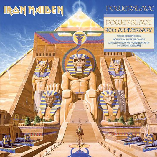 Iron Maiden Powerslave 40Th Anniversario Limitato Rimasterizzato Vinile Zoetrope