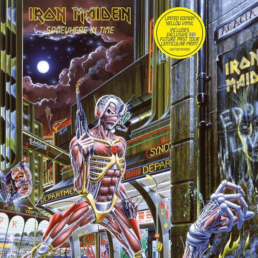 Iron Maiden Somewhere In Time Vinile Giallo Tour Lenticular Limitato