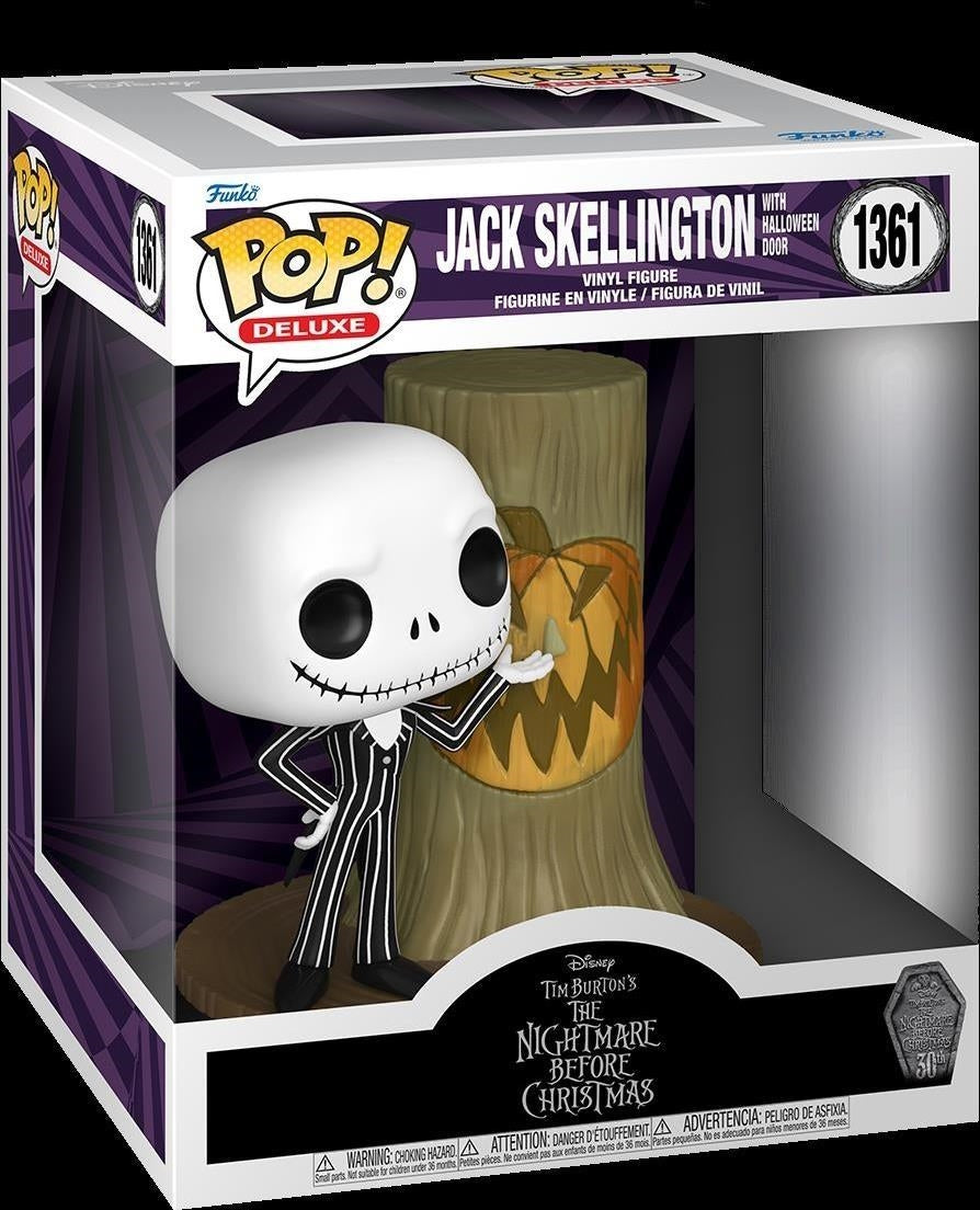 Funko Pop Disney The Nightmare Before Christmas 30Th Anniversario Jack Skellington Con Halloween Door Vinyl Figure