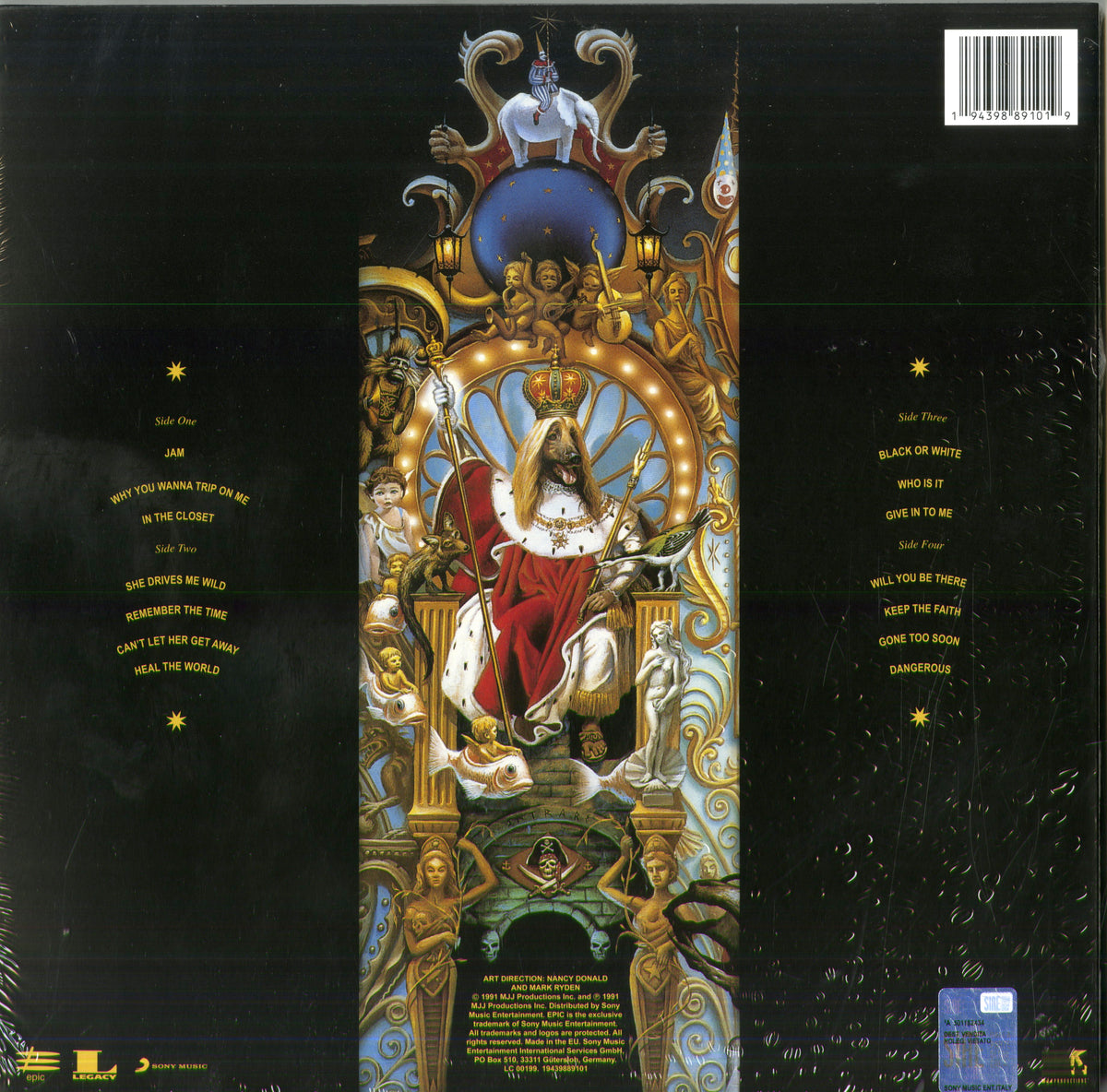 Michael Jackson – Dangerous | 2LP vinile marmorizzato rosso e nero
