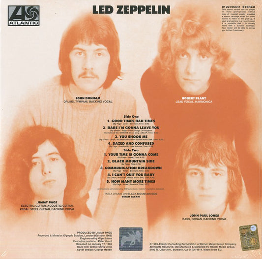 Led Zeppelin I Vinile Nero