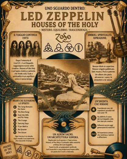 Led Zeppelin Houses of the Holy LP Vinile Nero 180 Gr. Remastered Edition