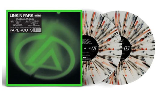 Linkin Park Papercuts Singles Collection 2000-2023 Doppio Vinile Spaltter Trasparente Nero E Rosso Indie Exclusive Limitato