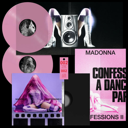 Madonna Confessions II Doppio Vinile Rosa Trasparente 12 Tracce + 4 Tracce Bonus Contiene Poster E Gettone Per il Guardaroba Pre Order Dal 3 Luglio