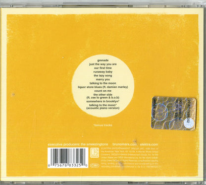 Bruno Mars Doo-Wops & Hooligans CD Bonus Tracks Edition