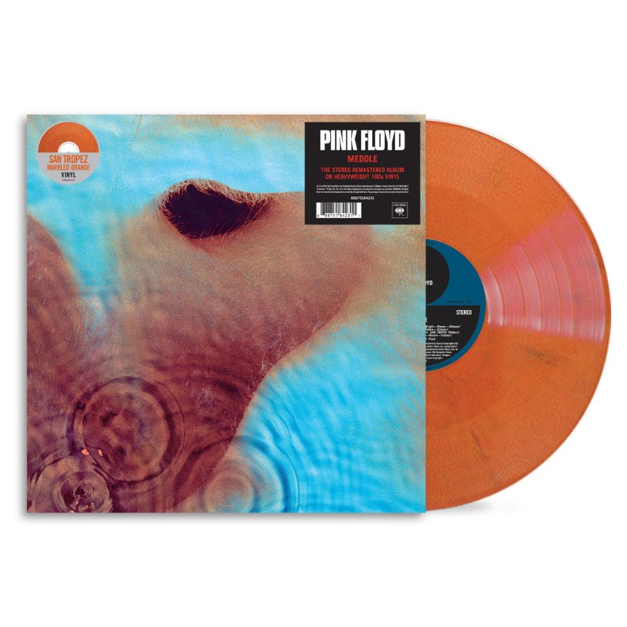 Pink Floyd Meddle LP Vinile Arancione Marmorizzato National Album Day 2026 Pre Order Dal 16 Ottobre