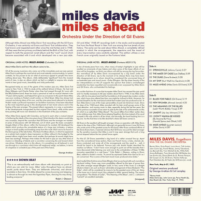 Miles Davis Miles Ahead Vinile Nero Limitato Bonus Tracks Edition LP