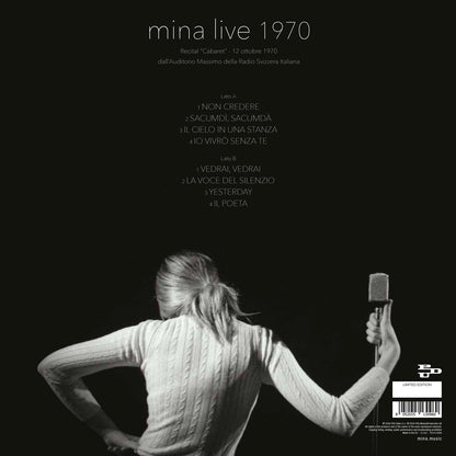Mina Live 1970 LP Vinile Nero Edizione Limitata RSD2026 Pre Order Dal 18 Aprile