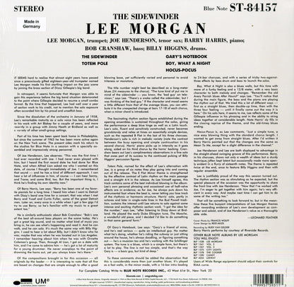Lee Morgan – The Sidewinder | LP Vinile Nero 140 g – Ristampa