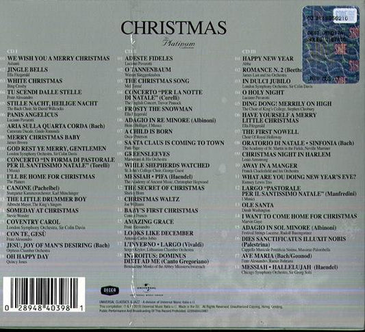 Artisti Vari Christmas. The Platinum Collection Triplo CD