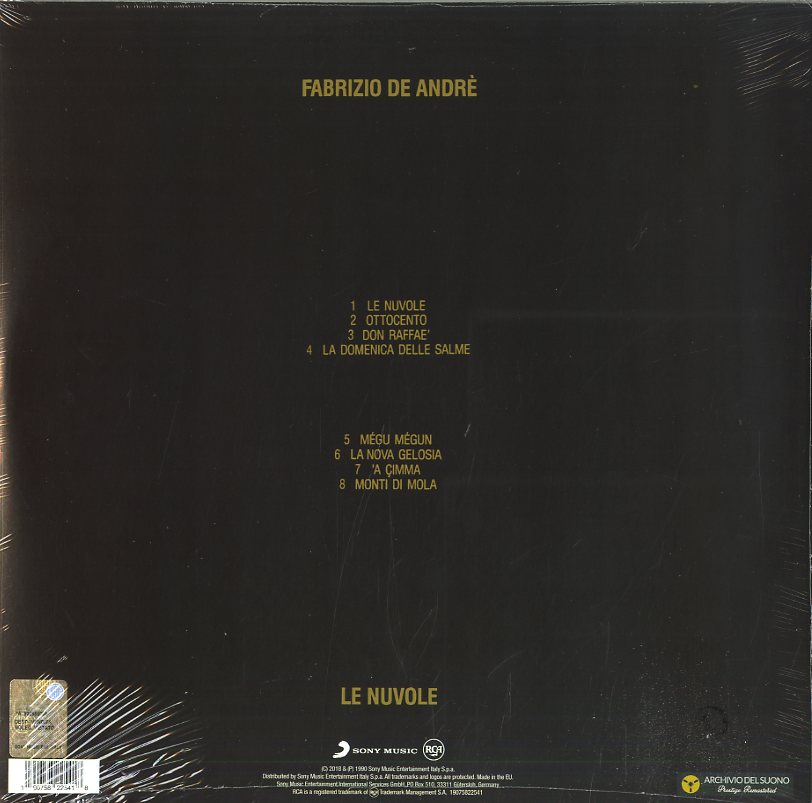 Fabrizio De André – Le nuvole | LP vinile nero