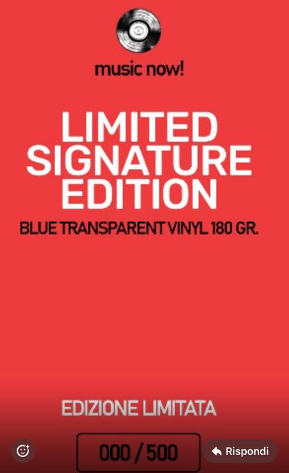 Ottavo Padiglione LP Vinile 180gr. Colorato Blu Trasparente Edizione Limitata Numerata ed Autografata Pre Order Dal 24 Ottobre