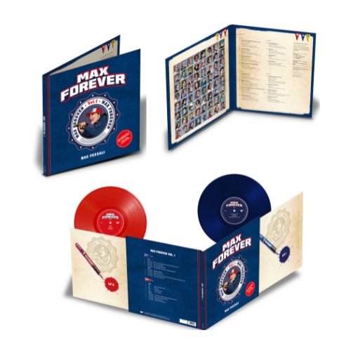 Max Pezzali Max Forever Volume Uno Doppio Vinile Blu & Rosso