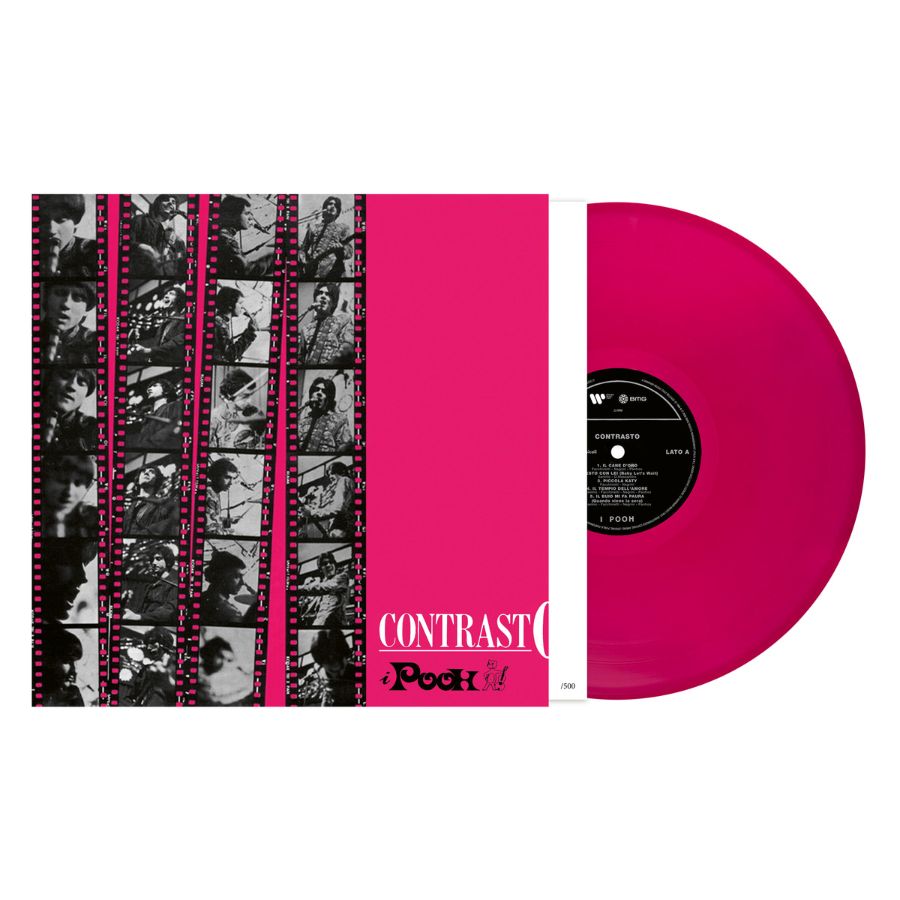 Pooh Contrasto LP Vinile Magenta Limitato Con Inserto Numerato