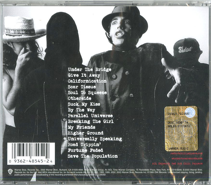 Red Hot Chili Peppers Greatest Hits CD