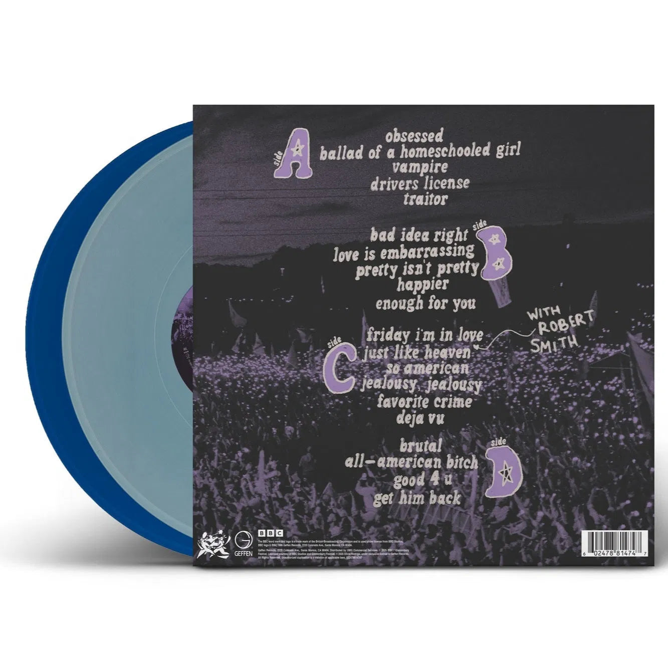 Olivia Rodrigo Live From Glastonbury (A BBC Recording) Doppio Vinile Light Blue & Cobalt Lp Pre Order Dal 5 dicembre