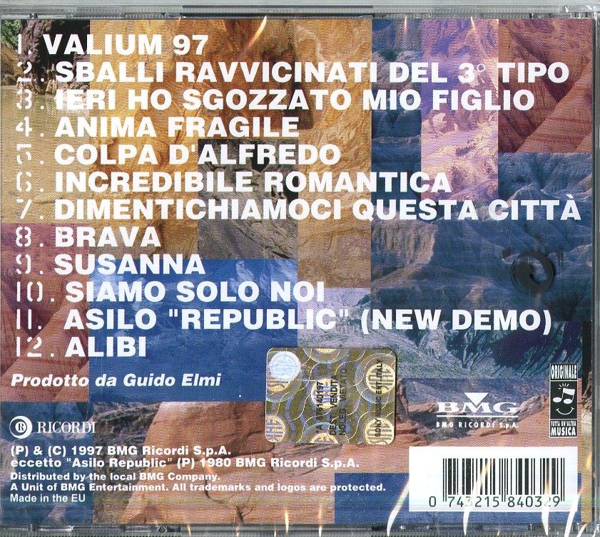 Vasco Rossi Rock Cd