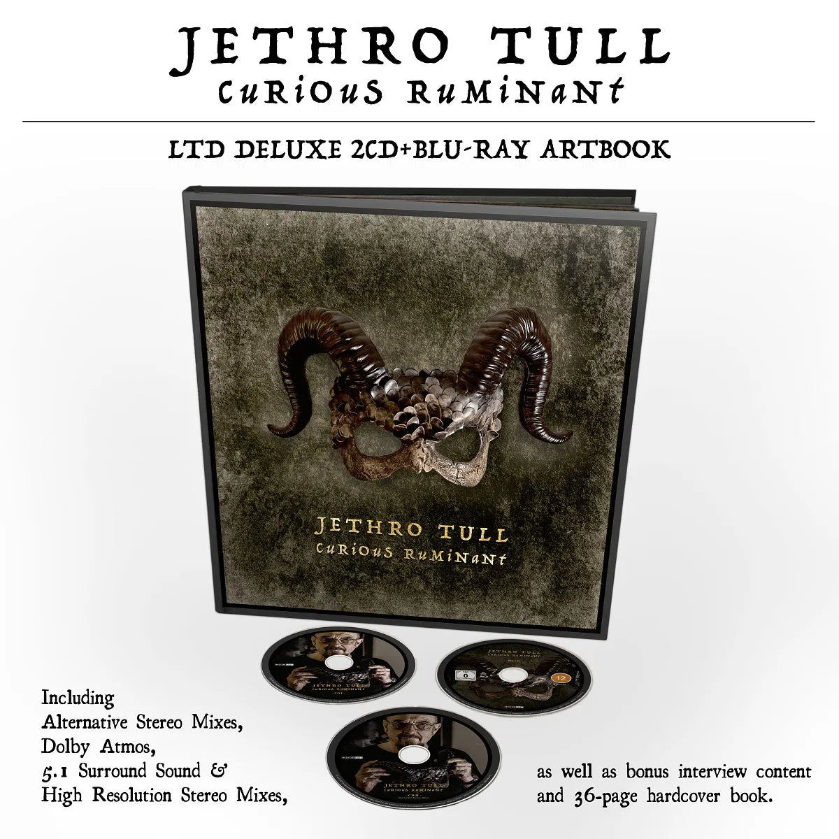 Jethro Tull Curious Ruminant Doppio Cd + Blu-Ray Pre Order Dal 7 Marzo