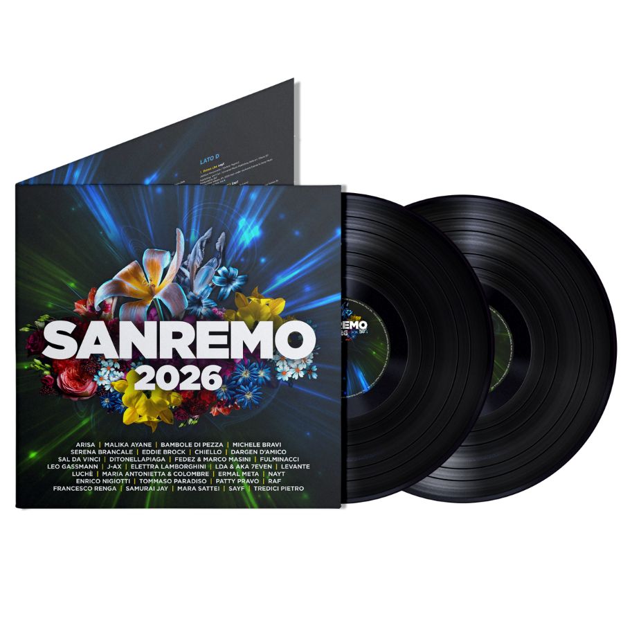Artisti Vari Sanremo 2026 Compiltaion Ufficiale Doppio Vinile Nero LP