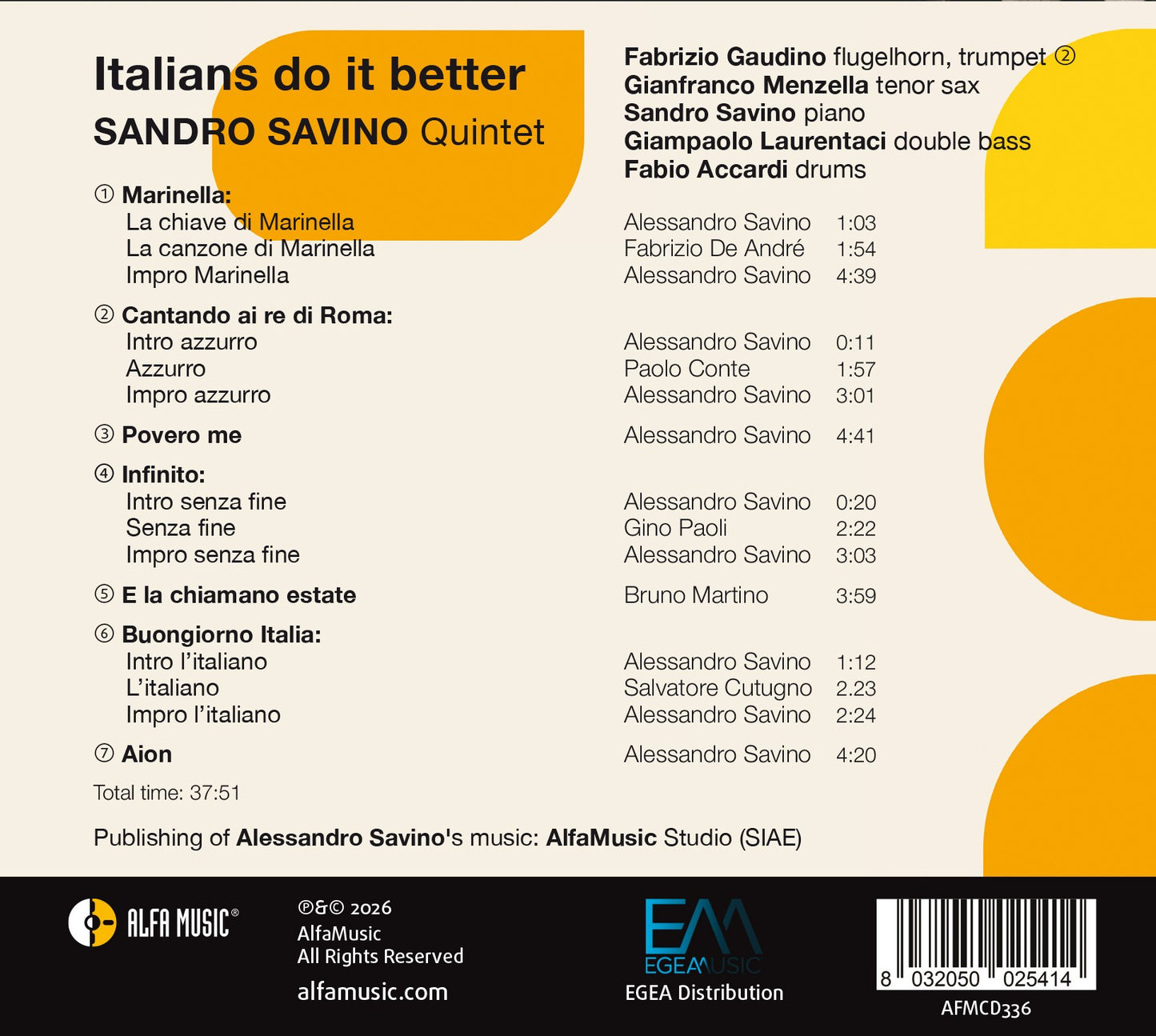 Sandro Savino Italians Do It Better CD