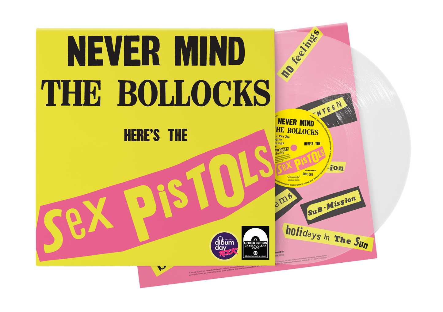 Sex Pistols Never Mind the Bollocks Here's the Sex Pistols Vinile Trasparente Limitato LP National Album Day 2025
